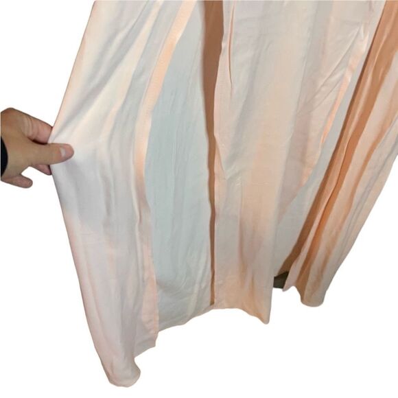 Guess light pink maxi dress with faux leather straps - Picture 3 of 11